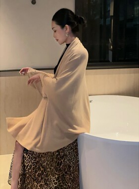 羊毛糯糯原浆色外披羊毛外披
