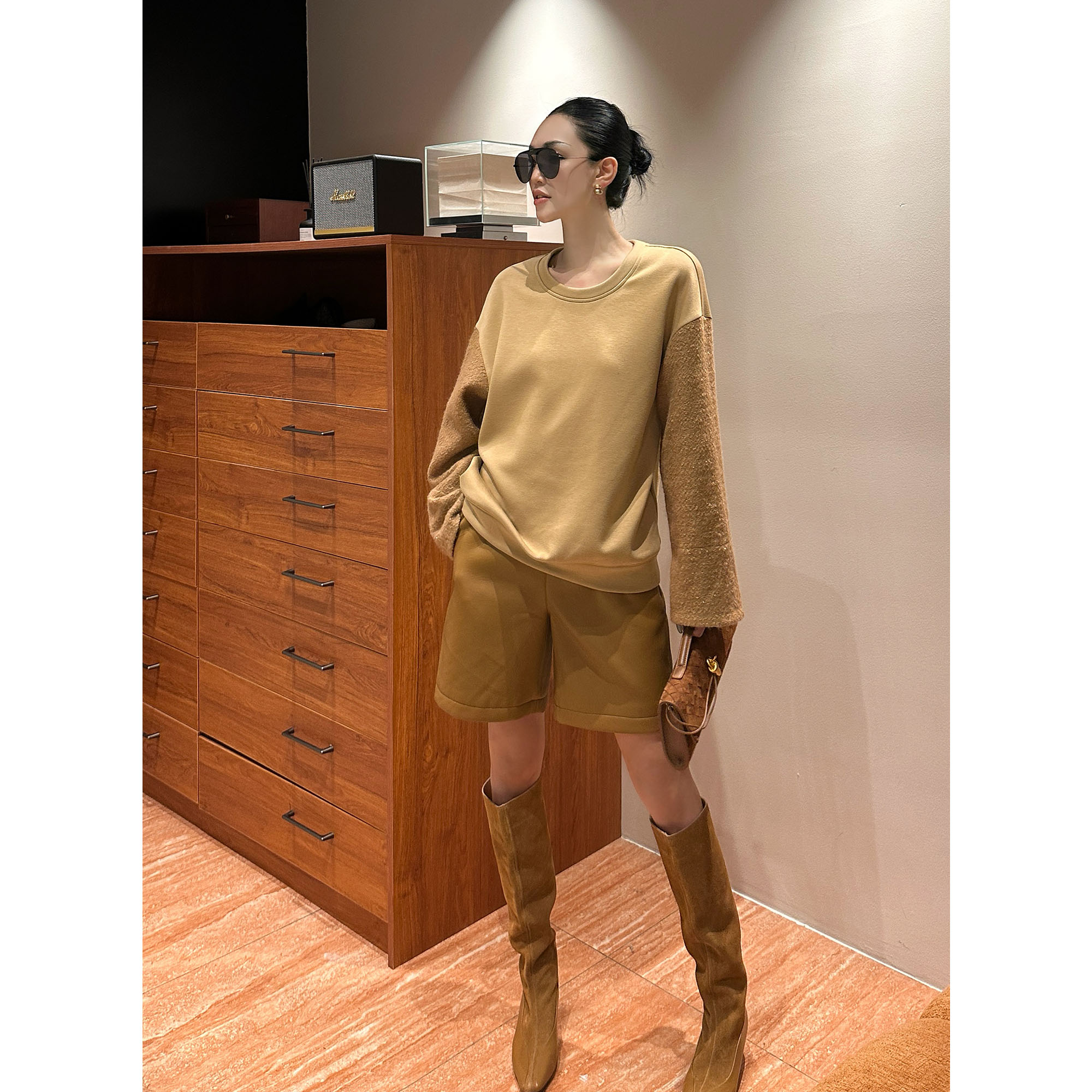 紫紫英伦华尔裤可持续时髦