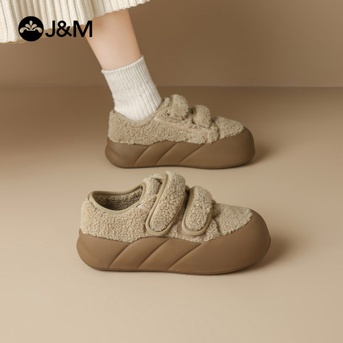 快乐玛丽毛毛鞋女2025冬季新款