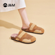 防滑平底百搭懒人鞋 快乐玛丽勃肯鞋 新款 外穿2026夏季 女包头半拖鞋
