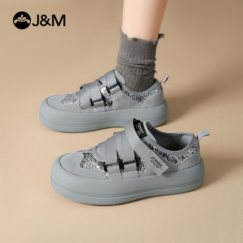 快乐玛丽魔术贴乐福鞋2025秋季