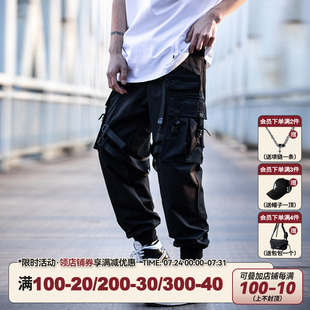 戰(zhàn)術(shù)沖鋒褲 束腳工裝 男春秋新款 褲 子 休閑長(zhǎng)褲 AOGZ國(guó)潮牌機(jī)能傘兵褲