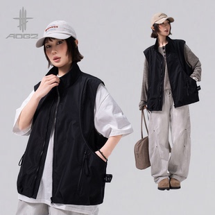 AOGZ机能风工装 马甲男女春夏新款 立领户外坎肩 所有女生直播间