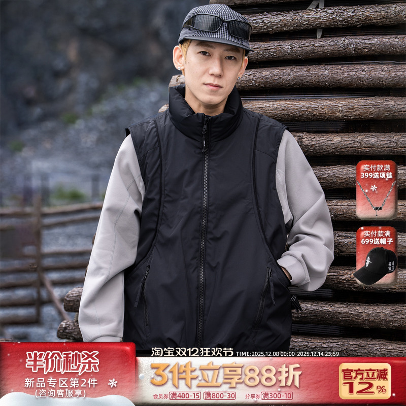 AOGZ工装羽绒马甲防风防泼水外套