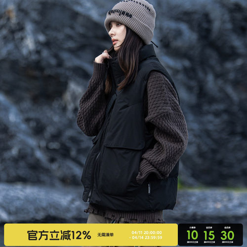 AOGZ工装羽绒马甲男女2025新款冬