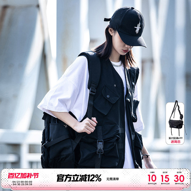 AOGZ工装马甲男女夏季新款摄影薄款战术坎肩多口袋机能风钓鱼背心