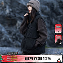 外套女外穿背心 冬超好看加厚保暖爆款 AOGZ工装 羽绒马甲男2025新款