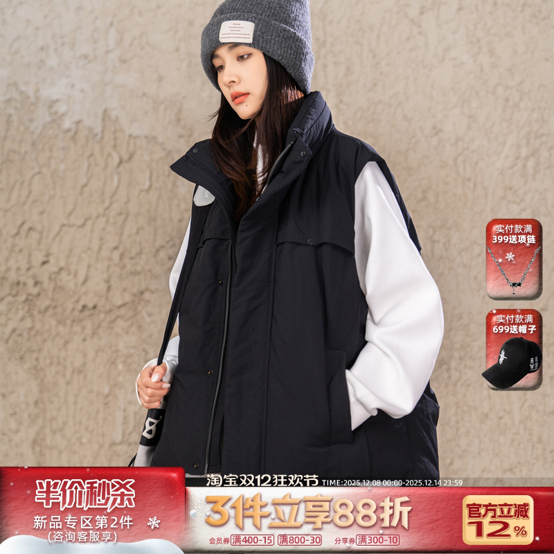 AOGZ2025新款男女立领羽绒马甲