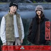 抗寒显瘦宽松潮牌外穿坎肩羽绒服 秋冬季 AOGZ工装 羽绒马甲男女同款