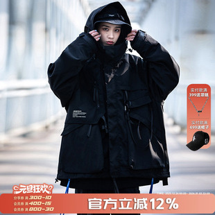 夹克秋冬女生巨好看加厚三合一冲锋衣服 2025新款 AOGZ工装 外套男款