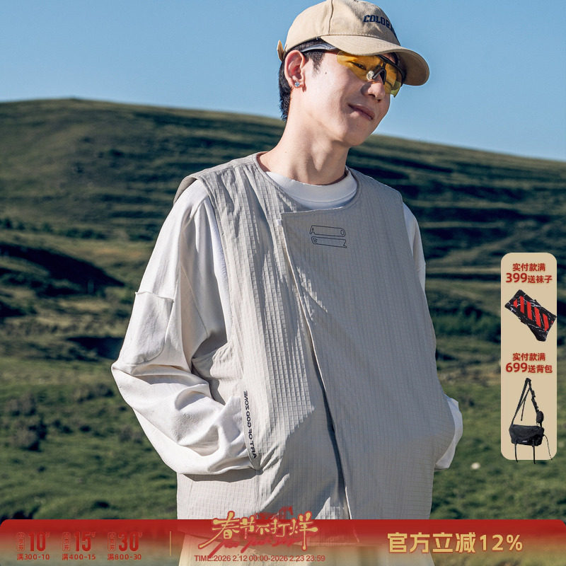 AOGZ羽绒服马甲男女轻薄秋冬2025新款外穿白鸭绒坎肩内胆背心外套