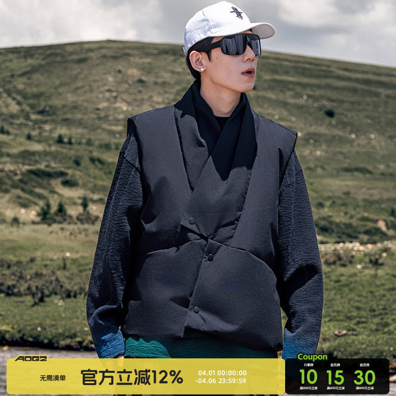 AOGZ三防羽绒服马甲男女秋冬2025新款情侣白鸭绒坎肩外套外穿背心