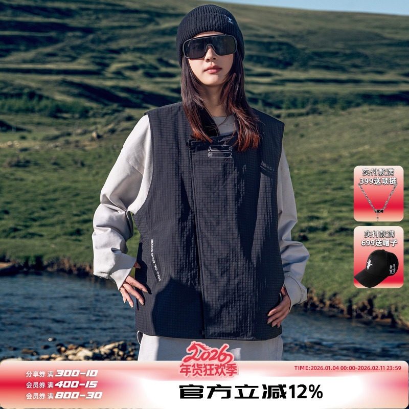AOGZ工装羽绒马甲男女轻薄秋冬2025新款保暖内胆坎肩外穿背心外套