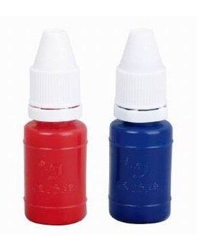 得力9873原子印章油印台油 快干财务印油红色 10ml 财务专用