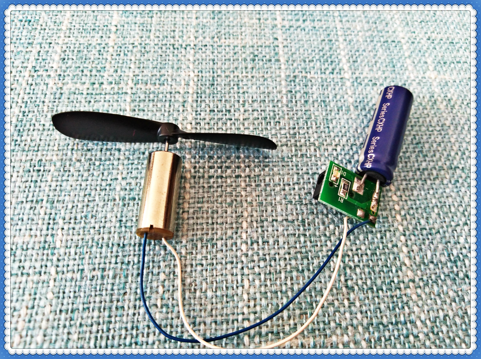 电容电动飞机PCB电路板带开关飞盘/飞碟/竹蜻蜓类