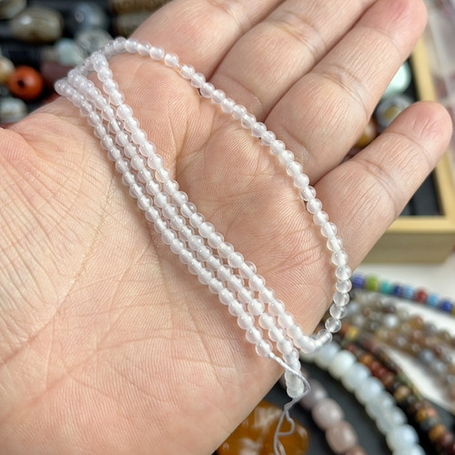 天然玛瑙圆珠半成品DIY项链