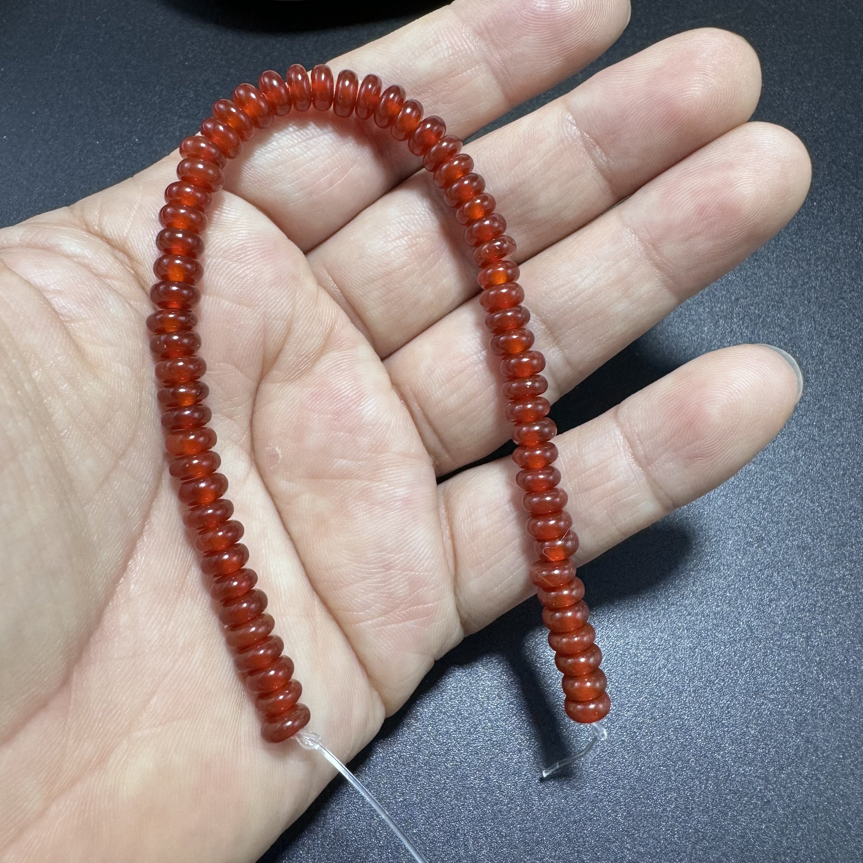 好品质红玛瑙算盘隔片6*3mm散珠半成品约60颗饰品项链手链配珠,饰品/流行首饰/时尚饰品新,奇石,淘宝优惠券,粉丝福利购,淘宝优惠卷