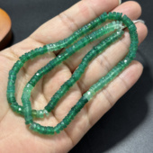 圆钻切隔片天然石巴西油润绿玛瑙约5 2mm散珠半成品串珠饰品材料