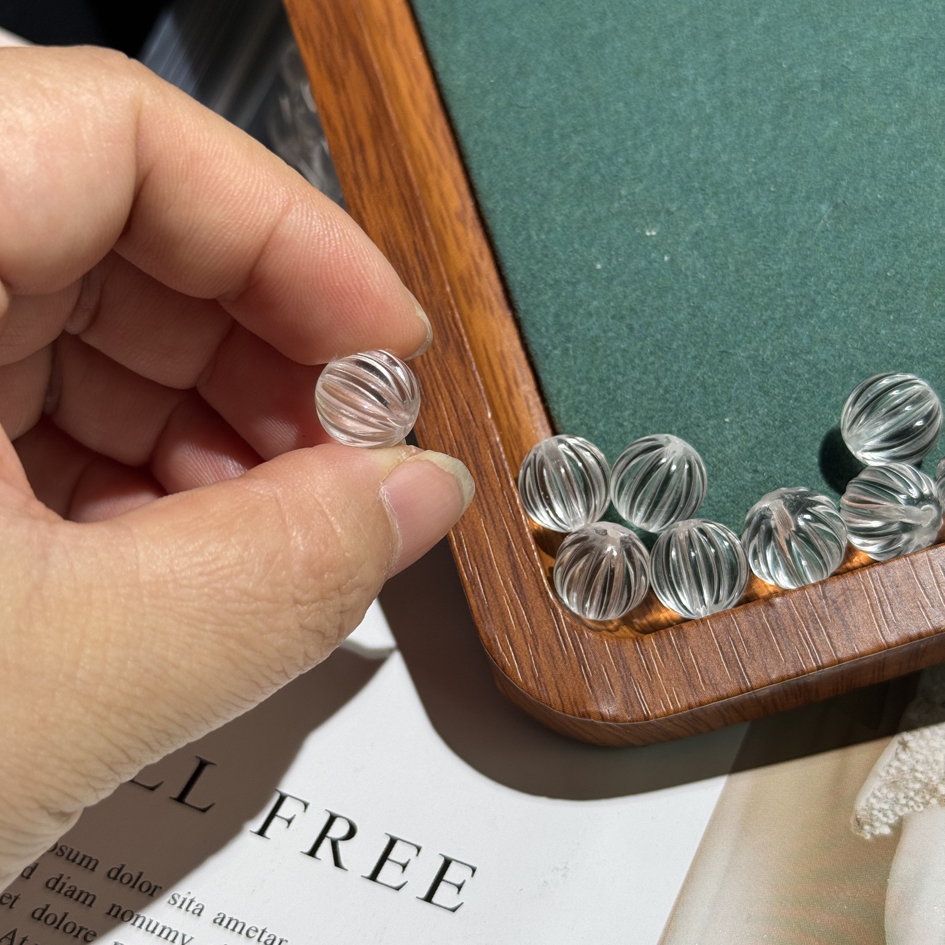 11mm天然净体白水晶精工切南瓜珠散珠配珠DIY项链手链配珠,饰品/流行首饰/时尚饰品新,奇石,淘宝优惠券,粉丝福利购,淘宝优惠卷