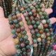 10mm天然七彩玉玛瑙散珠圆珠一条38厘米长Diy手工配珠手链项链