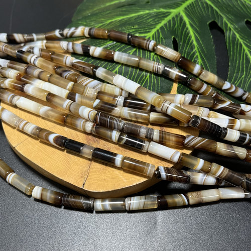 恒克森管珠缠丝玛瑙饱满