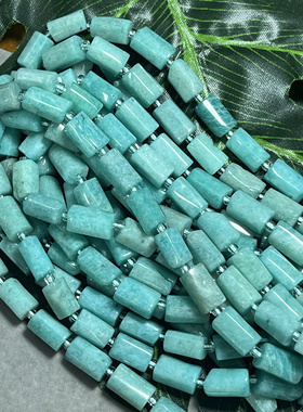 好货速购~颜色很正~天然天河石多棱管珠约7x11mm散珠半成品DIY配