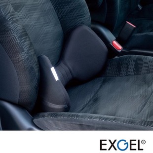 缓解疲劳 日本原装 支撑护腰 凝胶腰靠 透气靠垫 EXGEL汽车坐垫