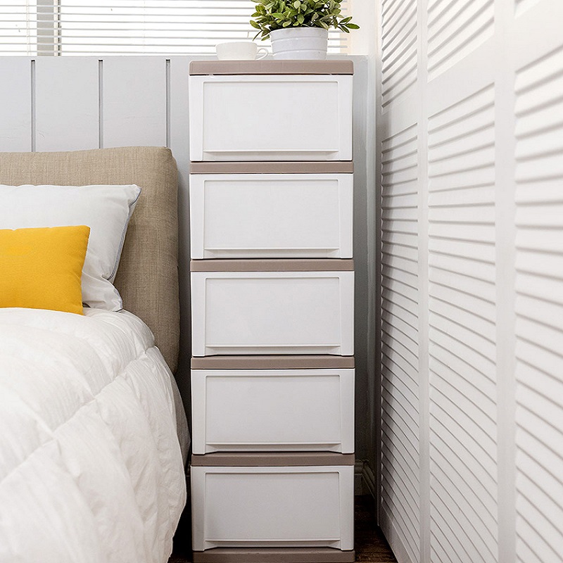 日本爱丽思iris环保塑料抽屉式收纳柜宝宝衣物整理储物柜夹缝窄柜