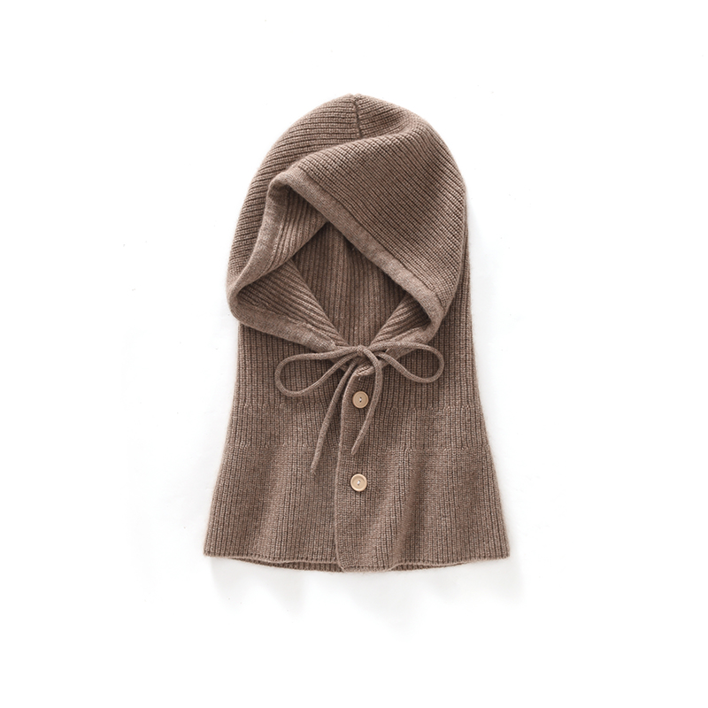 山羊绒女围脖一体巴拉克拉法帽