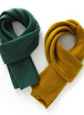 秋冬软糯山羊绒 Cashmere围巾女加厚针织围脖保暖 可亲子/情侣