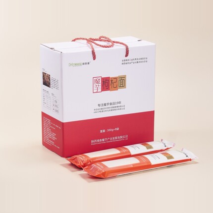 锦泰康魔芋枸杞挂面主食劲道整箱300g*8袋