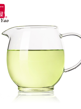 一屋窑高硼硅耐热玻璃功夫茶道配件茶海FH-360SY公道杯分茶器茶杯