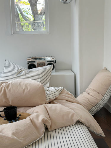 四件套百分百纯棉简约现代