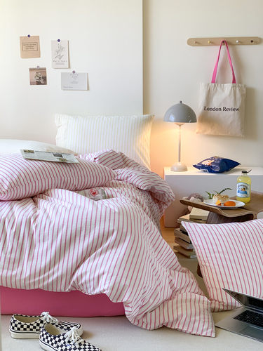 四件套百分百全棉chic条纹