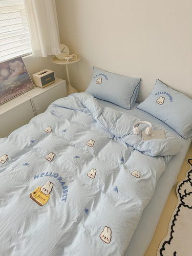 四件套水洗棉奶油卡通