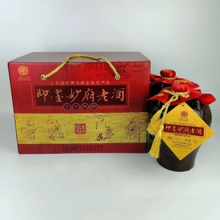 即墨妙府老酒十年陈坛子老酒1.5kg/坛北方黄酒黍米酿造焦香型老酒