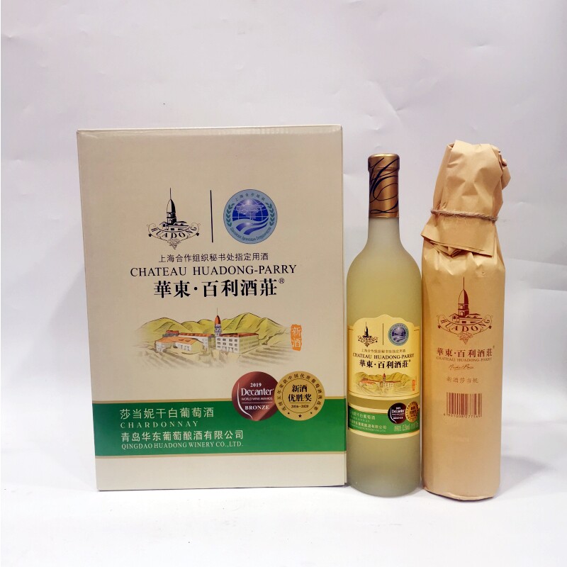 青岛华东百利酒庄新酒莎达妮干白葡萄酒750ml/瓶青岛特产