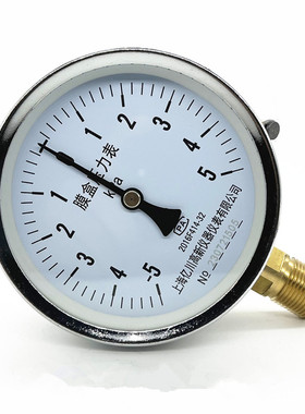 厂家直销膜盒压力表YE100正负+-5KPA微压表天然气千帕表全规格