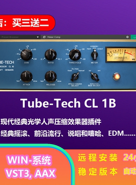 Tube-Tech CL 1B 现代经典 人声 压缩 效果器 插件 win