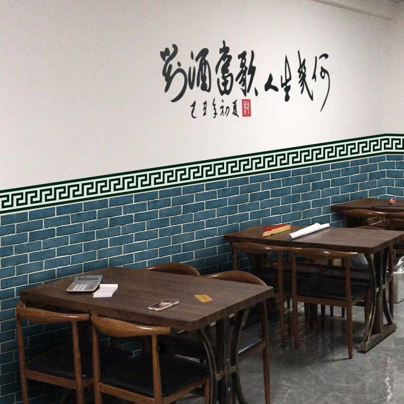 砖纹仿古风防水3d立体装修墙贴纸