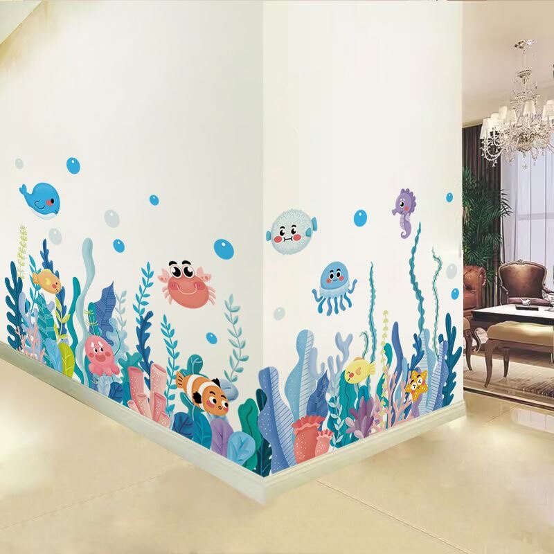 踢脚线自粘装饰壁纸儿童房间墙贴画贴纸幼儿园墙面教室布置粘贴
