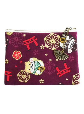 HUJI祤集Komon收纳包风の花招财阿柴