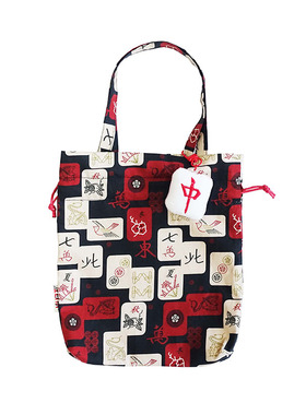 HUJI祤集Dilly手提袋插画中华麻将