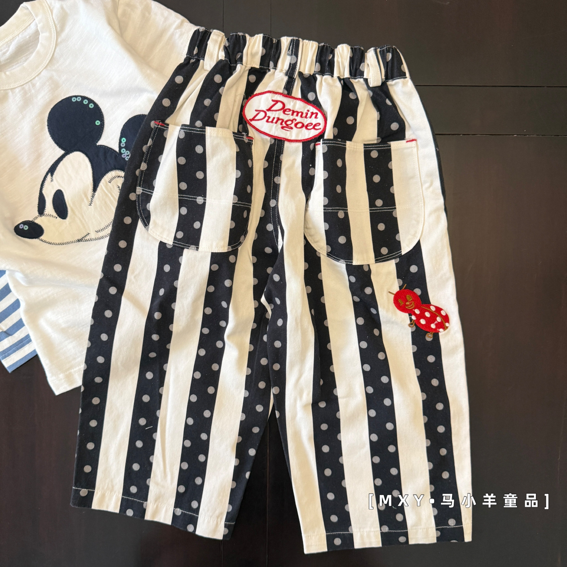 儿童百搭长裤春秋款条纹裤子潮