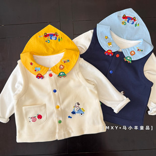 三季 实用百搭～儿童春秋纯棉马甲男女童背心坎肩宝宝洋气外穿开衫