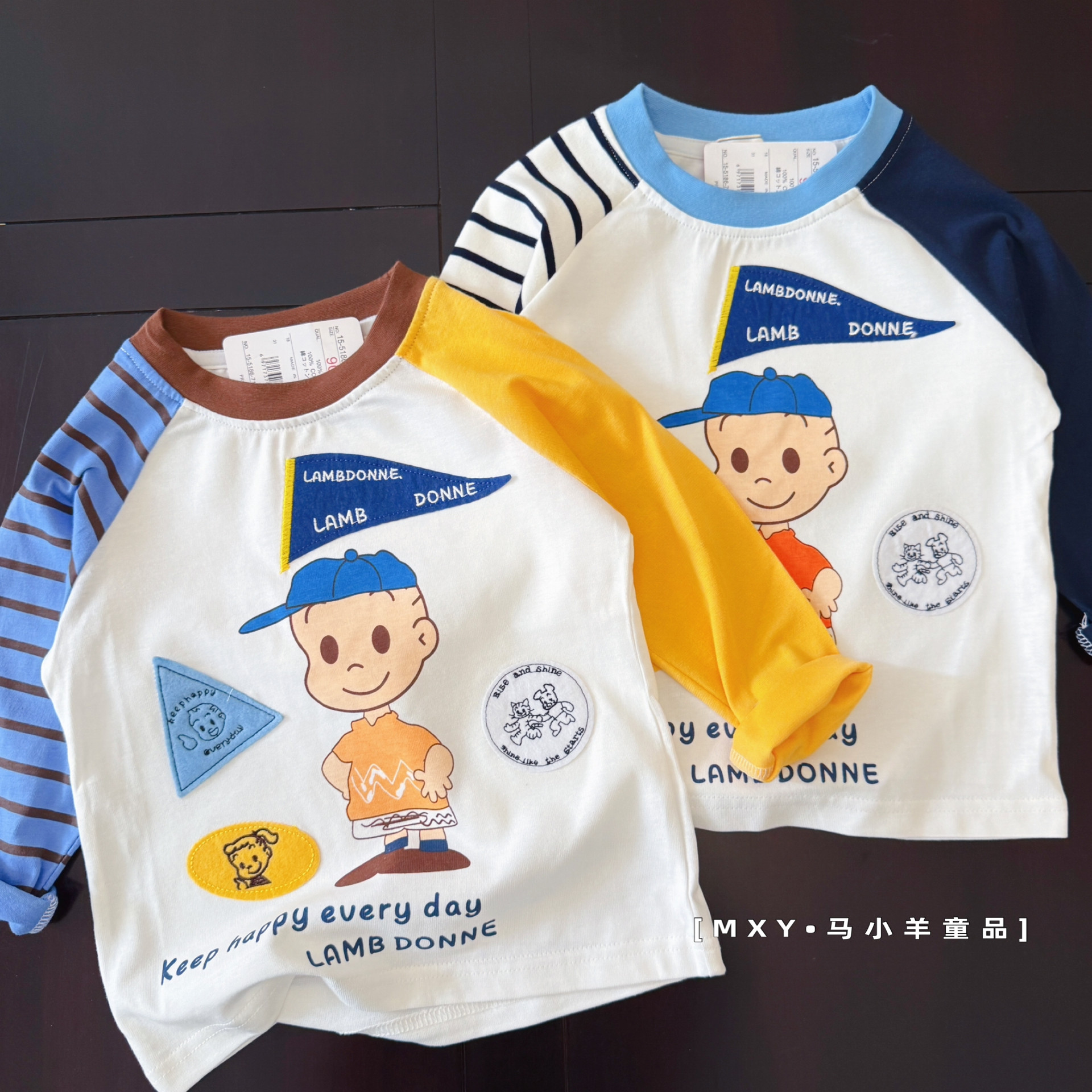 儿童长袖t恤秋款卡通圆领打底衫