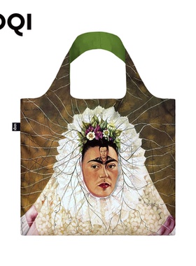 德国LOQI博物馆系列时尚环保袋FRIDA KAHLO弗里达卡洛旅行折叠包