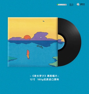 官方正版 傻子与白痴乐队专辑 夜长梦少 LP黑胶唱片12寸+歌词海报