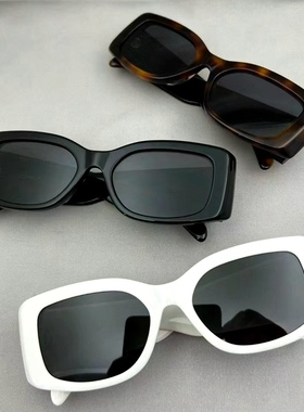 吉娜 申敏儿 蔡文静同款墨镜女高级感显脸小宽腿太阳眼镜挡眼角纹