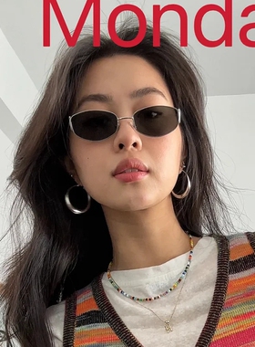 时髦小脸型偏光墨镜超轻复古